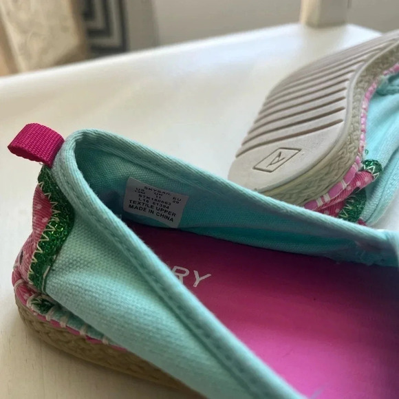 Sperrys Kids Skysail Blue with Watermelons Size 12 - Picture 5 of 8